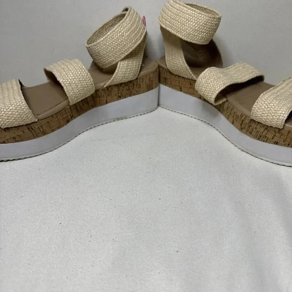 Shu Shop Mandy Sandal for Women Size 7.5 Beige Tan Platform - Picture 5 of 7